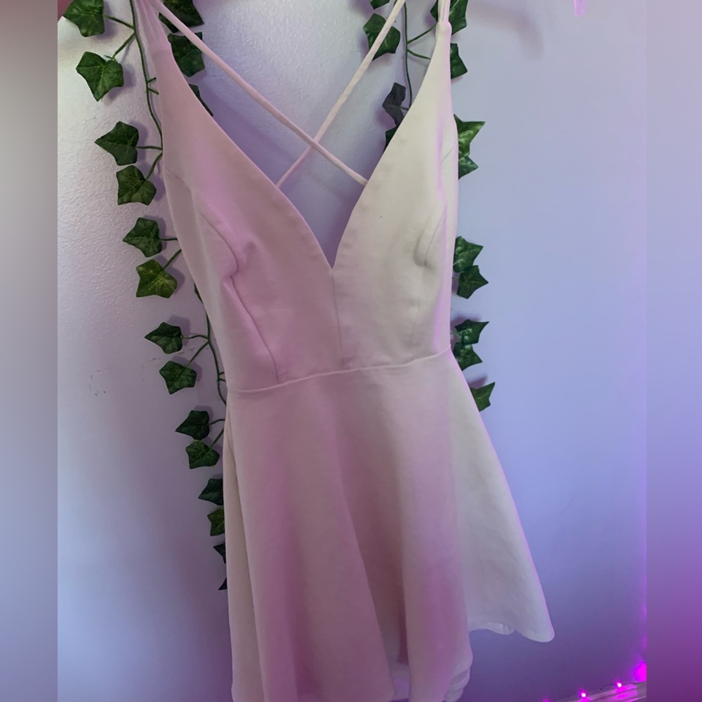 white lulus skater dress